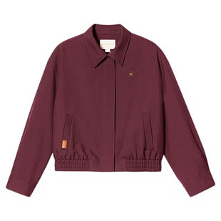 【周雨彤同款】PSALTER诗篇安可拉红翻领休闲夹克外套2025春款