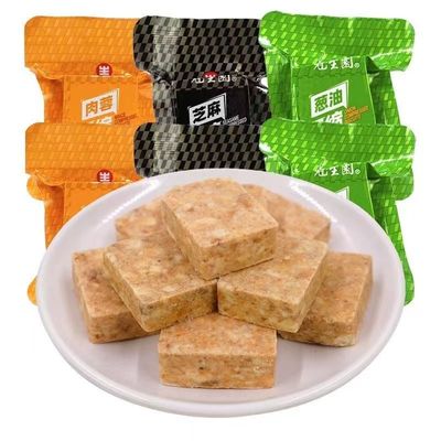 上海冠生园压缩饼干粮散装500g代餐饱腹户外应急干粮食品零食储备