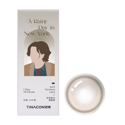 Tina媞娜日抛隐形眼镜美瞳大直径14.5mm缇娜正品官网次抛旗舰店