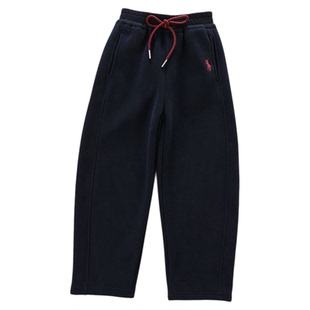 女童加绒窄版香蕉裤秋冬2025新款中大童一体绒加厚卫裤儿童弯刀裤