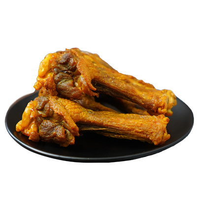 【焗小二】风干香辣鸭翅根烤翅开袋即食鸭肉零食