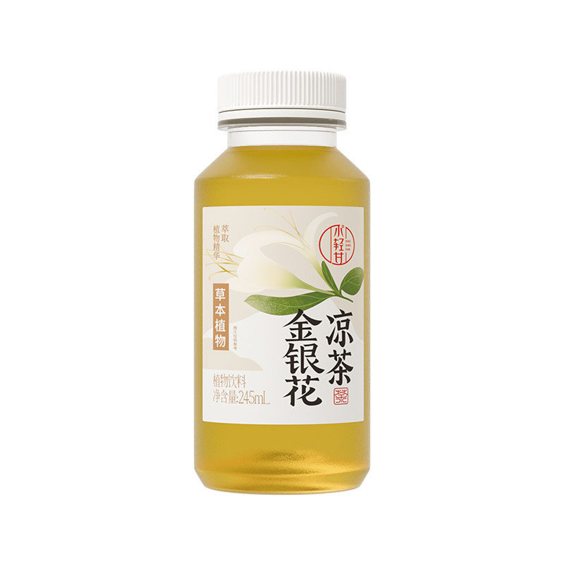轻上小轻甘金银花凉茶245ml广式凉茶金银花水夏日饮品植物饮料
