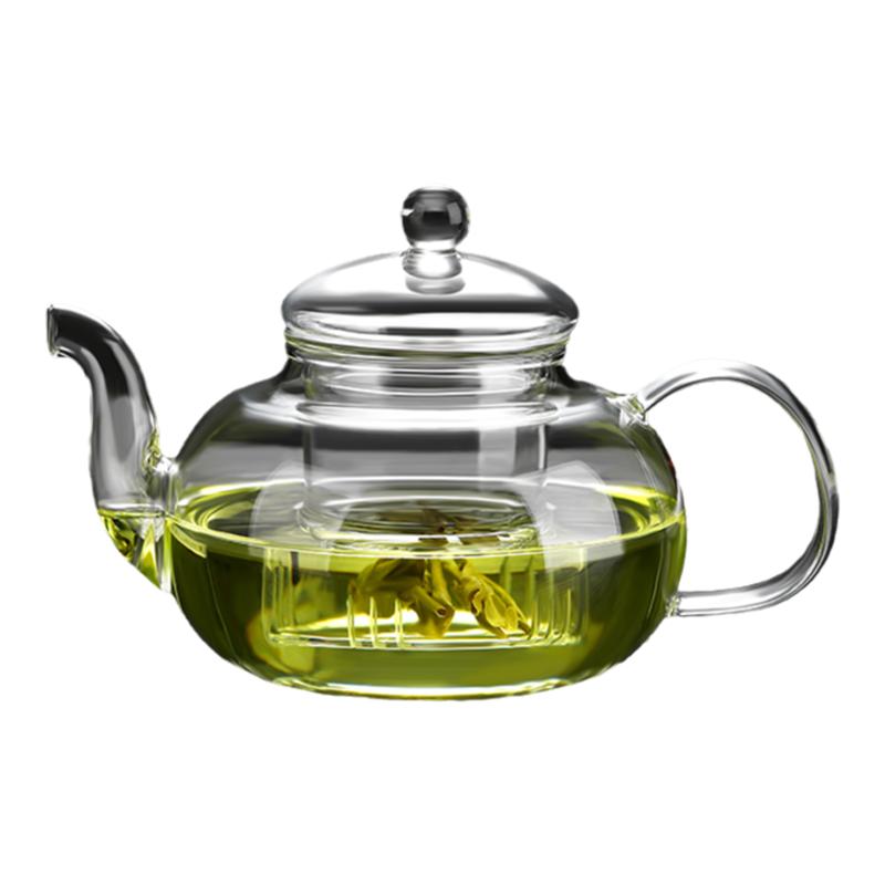 围炉煮茶壶耐热高温带过滤加厚玻璃泡茶壶茶水分离花茶壶茶具套装
