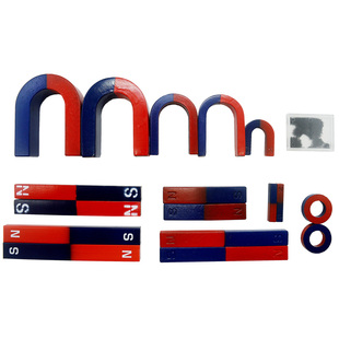 条形磁铁马蹄型U形圆环形磁铁教学生磁钢吸铁石大号强磁铁粉屑盒