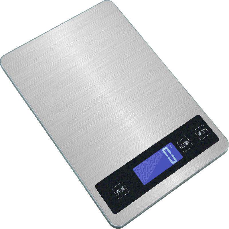 充电家商用不锈钢电子称15千克称重厨房秤防水烘焙食物称天平小秤