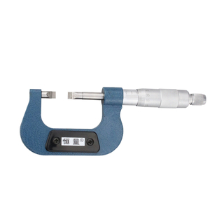 恒量叶片千分尺刀口千分尺薄片外径千分尺0-25mm0.01环形槽千分尺