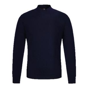 【 秋冬热卖】LAMPO/蓝豹男士长袖针织衫中高领藏青色修身打底衫