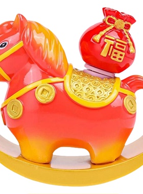 洛阳文创纪念品唐三彩小胖马盲盒