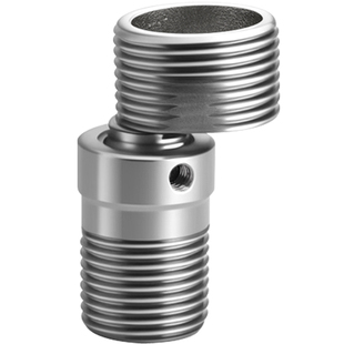 304不锈钢混水阀万向曲脚弯角淋浴龙头变径弯角花洒歪斜调节配件