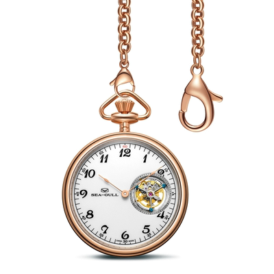 国潮海鸥经典复古机械男士怀表