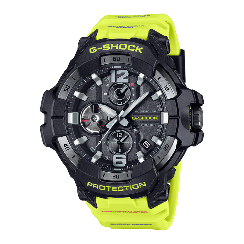 卡西欧手表男G-SHOCK空霸荧光绿户外运动太阳能蓝牙GR-B300RY-1A9