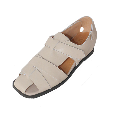 罗马假日镂空手工真皮单鞋