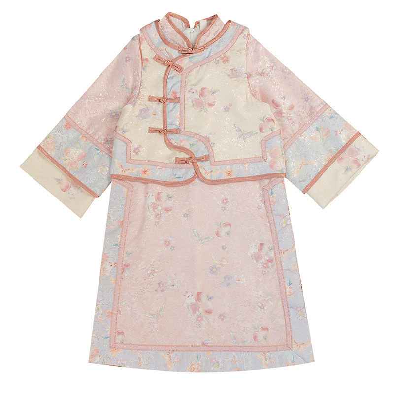格格服女童古装2026新款冬装加厚儿童冬季汉服国风唐装过年拜年服