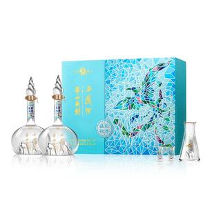 品牌直营●西凤酒华山论剑旗舰店52度晶彩凤香白酒礼盒500ml*2