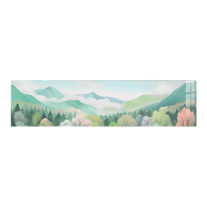 卧室装饰画北欧小清新风景油画床头挂画现代简约房间壁画新款墙画