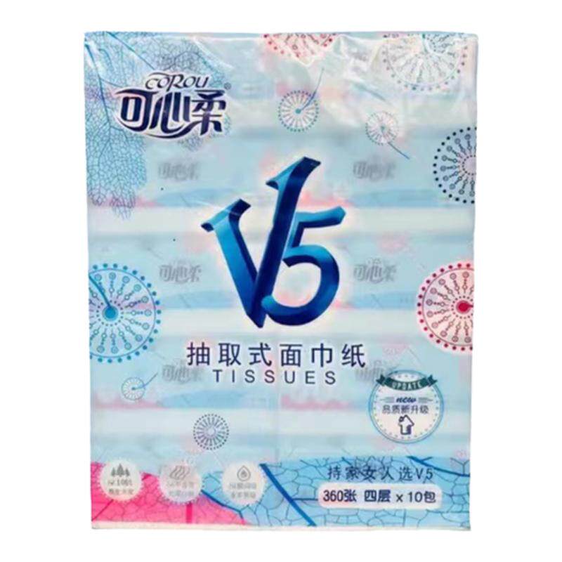 可心柔家庭用纸4层加厚干湿两用