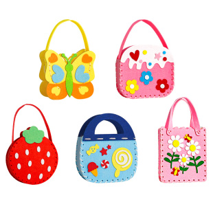 儿童手工缝缝乐diy材料包制作女生不织布新年元旦创意玩具高颜值