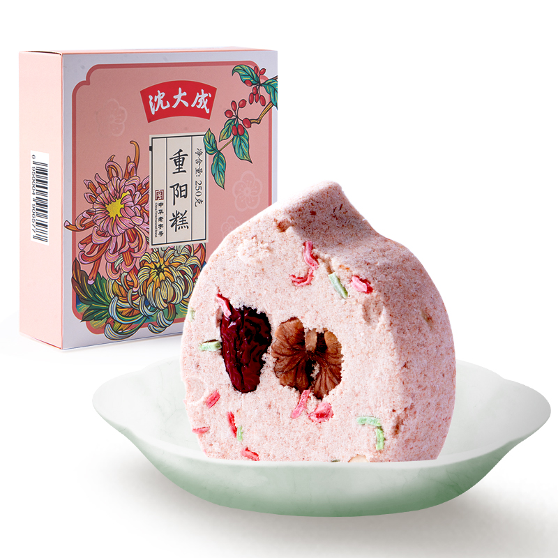 沈大成崇明糕重阳糕寿糕糯米糕花糕豆沙发糕蒸糕米糕无糖百果松糕