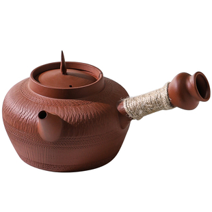 潮州红泥砂铫壶跳刀工艺响盖炭炉电陶炉可用侧把壶煮茶器烧水茶壶