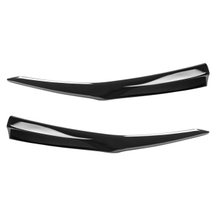 适用于奥迪A6L改装前杠防撞护角A4L外观前脸装饰防护亮条贴片配件