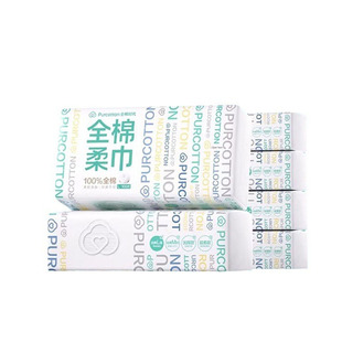 全棉时代棉柔巾100片6包100%棉一次性纯棉洗脸巾婴儿擦脸干湿两用