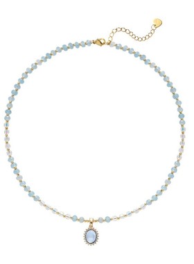 鱼头星星手链女生轻奢感日韩蓝宝海边配饰项链小众礼物官方正品潮