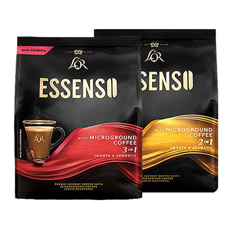 LOR艾昇斯Essenso二合一无蔗糖添加速溶咖啡粉三合一咖啡20条*2袋