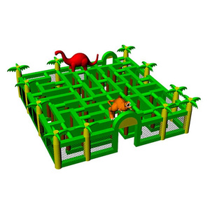 大型户外充气迷宫城堡鬼屋蜂巢儿童攀岩墙闯关乐园移动游乐场设备