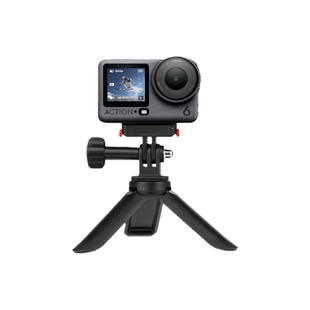 适用DJI大疆Action6运动相机迷你桌面三脚架可伸缩延长Osmo360户外便携手持手柄自拍杆固定底座三角架Pocket3