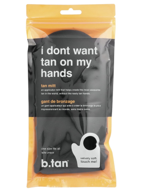 b.tan,I Don't Want Tan on my Hands, Tan Mitt, Black, 1 Mitt