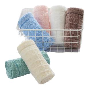 多样屋洗脸毛巾洗澡吸水小毛巾方巾全棉女生面巾挂式简约