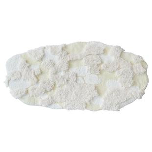 地毯卧室床边毯素色毛绒加厚不规则异形客厅地垫奶油风房间可机洗