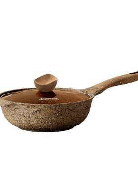 阿尔菲塔花岗岩家用不粘含钛炒锅