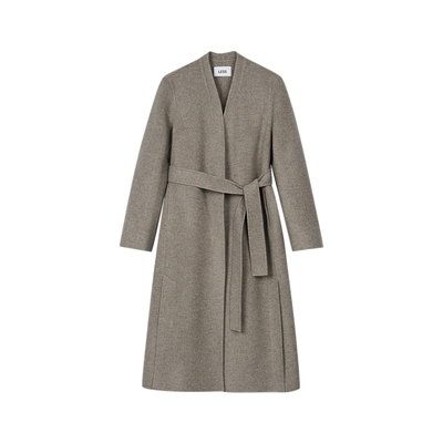 【0压系列】LESS冬季睡袍式毛呢外套女无领羊毛毛呢大衣2O0810210