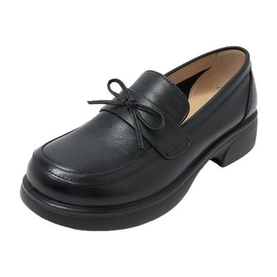 康莉厚底乐福鞋英伦风小皮鞋