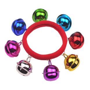 六一儿童节表演铃铛手链道具松紧皮筋20MM铃铛脚链手环会响手饰