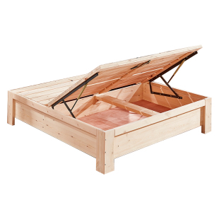 实木高箱床体低双人1.8无床头气压储物任意尺寸全实木侧开定制做