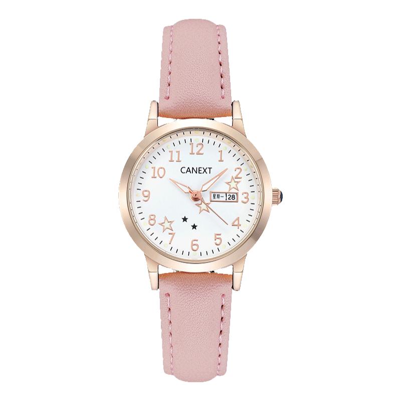 儿童手表女孩小学生专用只看时间指针静音机械电子初高中防水女童