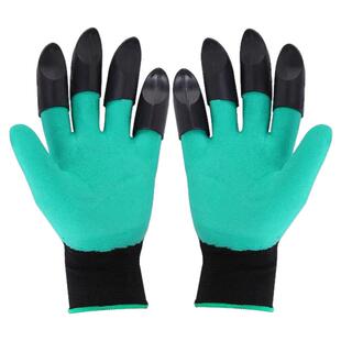 园林拔草挖土种花月季玫瑰园艺手套带爪防刺防水防扎种菜专用手套