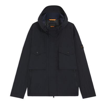 【运动通勤夹克】BOSS博斯 男士宽松版型帽檐夹克