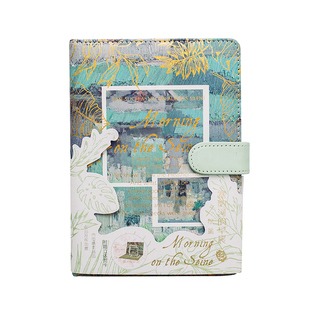 时枝 2026新年日记本欧式复古彩页精装笔记本手帐本计划本油画风