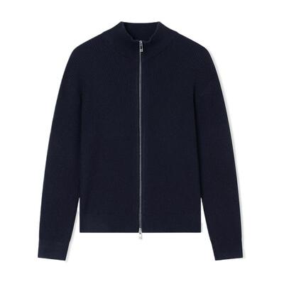 AX/阿玛尼男士立领拉链针织开衫