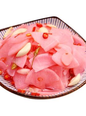 泡椒酸辣萝卜脆萝卜下饭菜泡萝卜即食菜山东特产樱花袋装金针菇