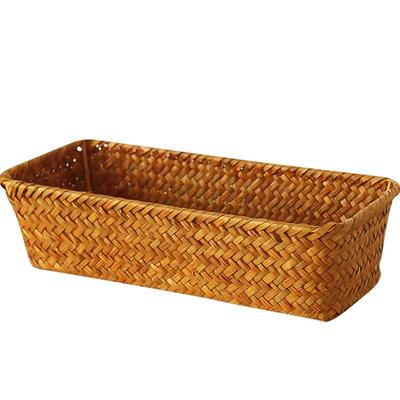 手工编织海草收纳筐零食篮