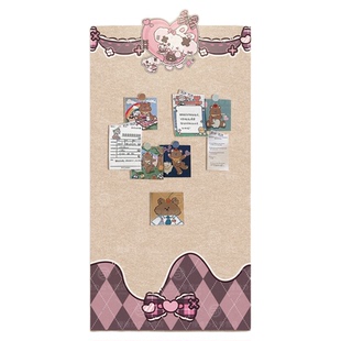 照片墙DIY毛毡板展示墙背景板客厅玄关装饰软木板羊毛毡墙贴留言板拍立得追星痛墙谷子吧唧海报明信片收纳板