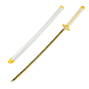袖白雪刀武士刃鬼灭之刃日轮刀动漫COS道具武器模型木刀剑玩具刀