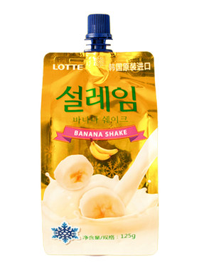 乐天韩国进口雪来淋香蕉味冰棒