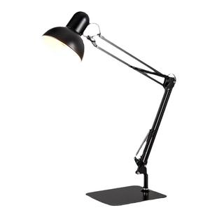 插电式台灯办公室工作长臂可折叠台式卧室床头高亮度护眼学习专用