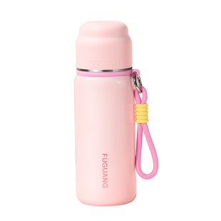 富光保温水杯女生新款2025高颜值初中学生简约带盖男便携刻字杯子