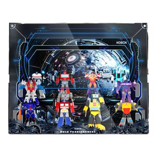 KGBOX适用于泡泡玛特布鲁克变形金刚亚克力展示盒收纳盒防尘罩